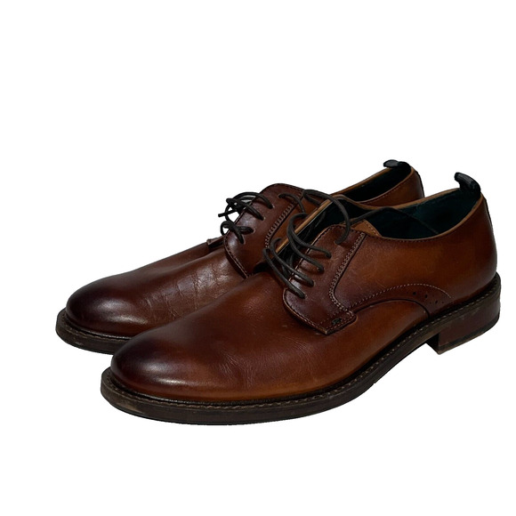 Rodd & Gunn Men\'s Size 43 Cognac Brown Leather Whitmore Street Dress Shoes 10 US main image 5